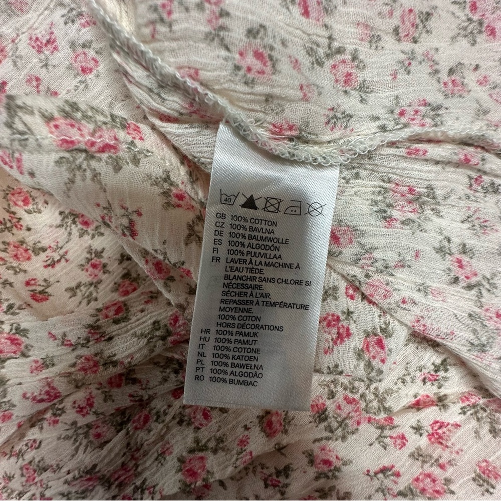 LOGG by H&M Floral Mini Babydoll Dress US 14 - Picture 10 of 10